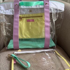 STONEY CLOVER clear tote bag and pouch